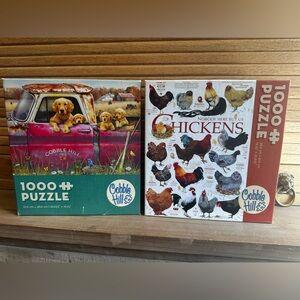 Set of Cobble Hill 1000 piece puzzles